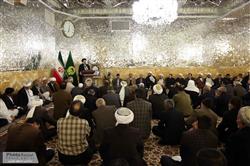 گزارش تصویری / دیدار جمعی از علما، مسئولان و مردم سرخس با تولیت آستان قدس رضوی